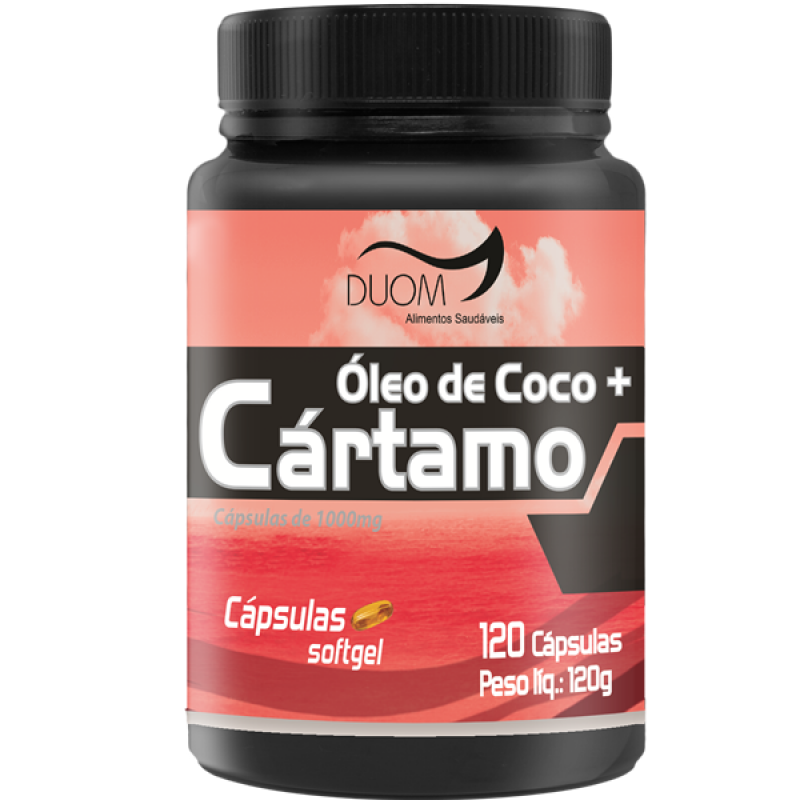 Óleo de Cartamo + Coco 120 cápsulas
