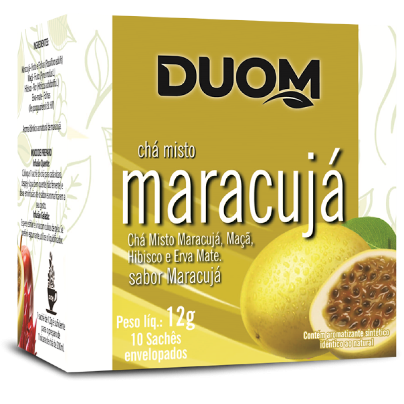 Chá de Maracujá 10 sachês Duom