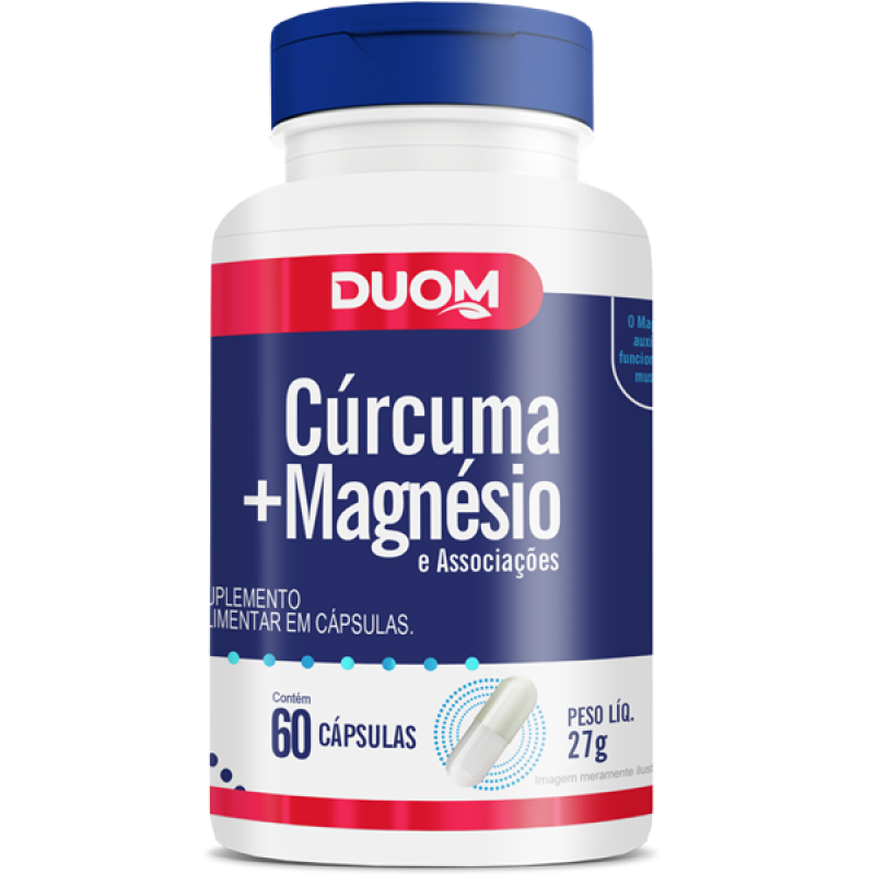 Cúrcuma + Magnésio 60 cápsulas
